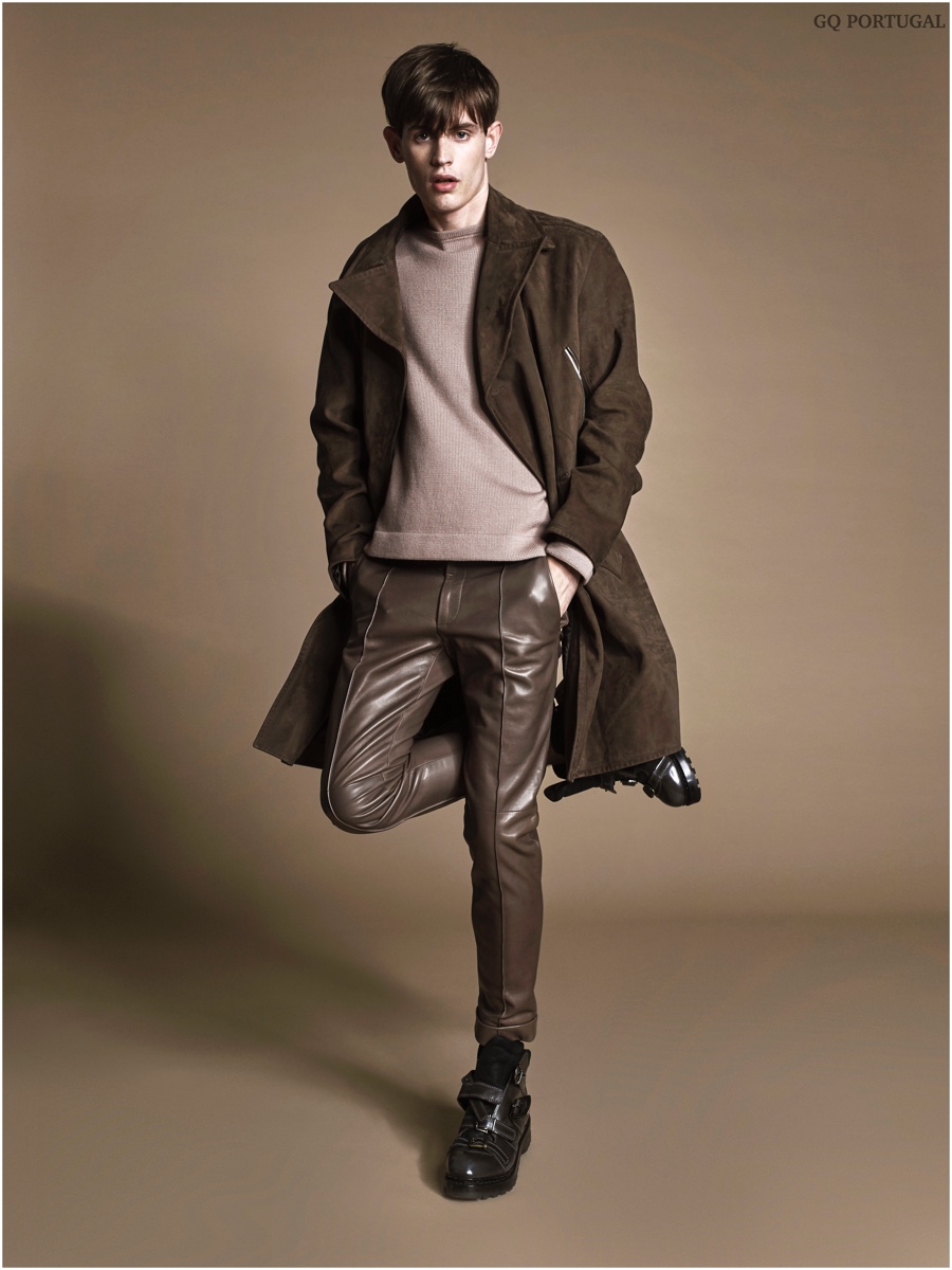 Jakub Pastor Embraces Men's Fashions in Earthy Hues for GQ Portugal ...