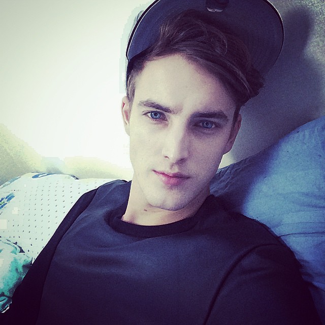 James Smith relaxes in bed