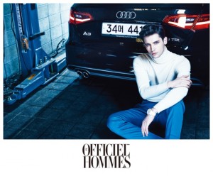 LOfficiel Hommes Korea February 2015 Cover Shoot Audi A3 Fashion 003