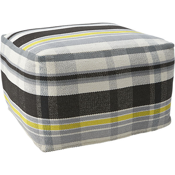 Lamu Plaid Pouf