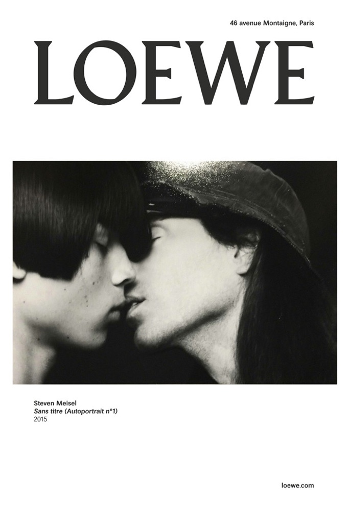 Loewe Fall/Winter 2015 Menswear Campaign Includes Steven Meisel Kissing Unnamed Man