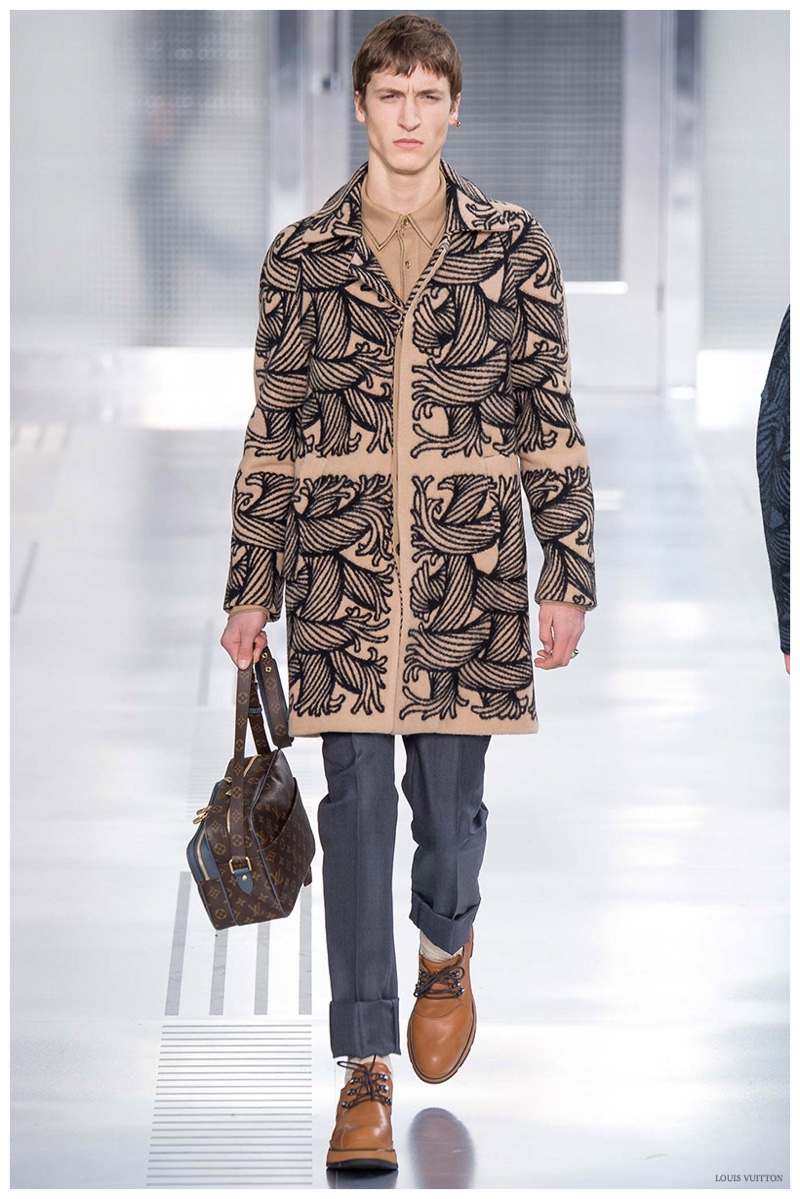 Louis Vuitton’s Fall/Winter 2015 Graphic Menswear Collection Inspired by Christopher Nemeth ...