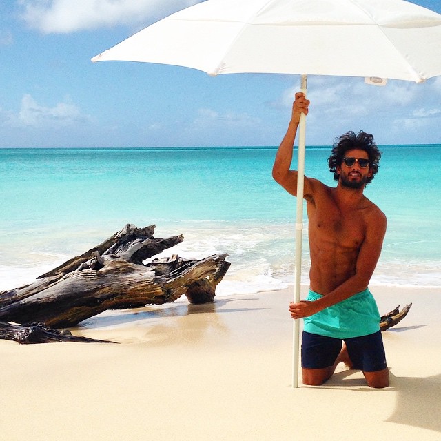 Marlon Teixeira enjoys a Caribbean vacation