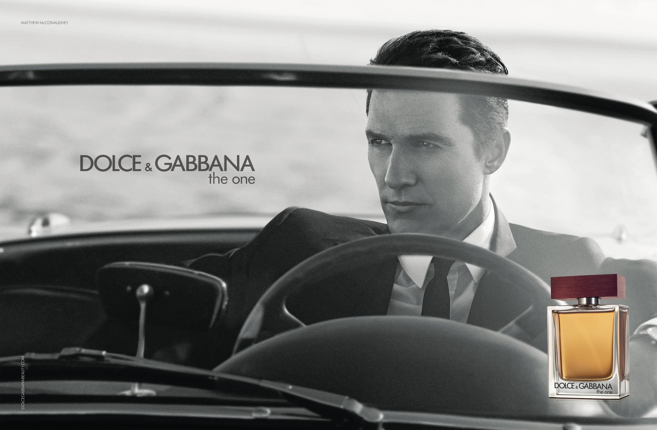 Matthew McConaughey Gets Behind the Wheel for New Image from Dolce & Gabbana 'The One' Fragrance Campaign