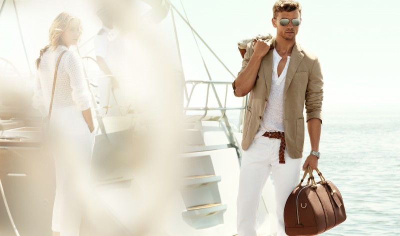 Benjamin Dons White & Brown Outfit for Kors 2015 Campaign – The Fashionisto