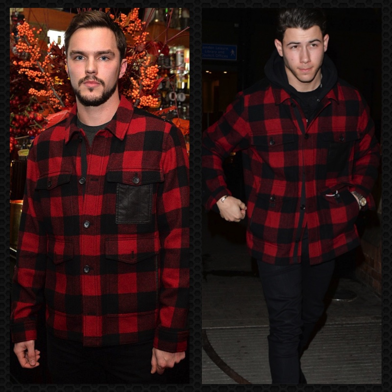 Left: Nicholas Hoult celebrates the holidays with Coach. Right: Nick Jonas pictured in London recently.