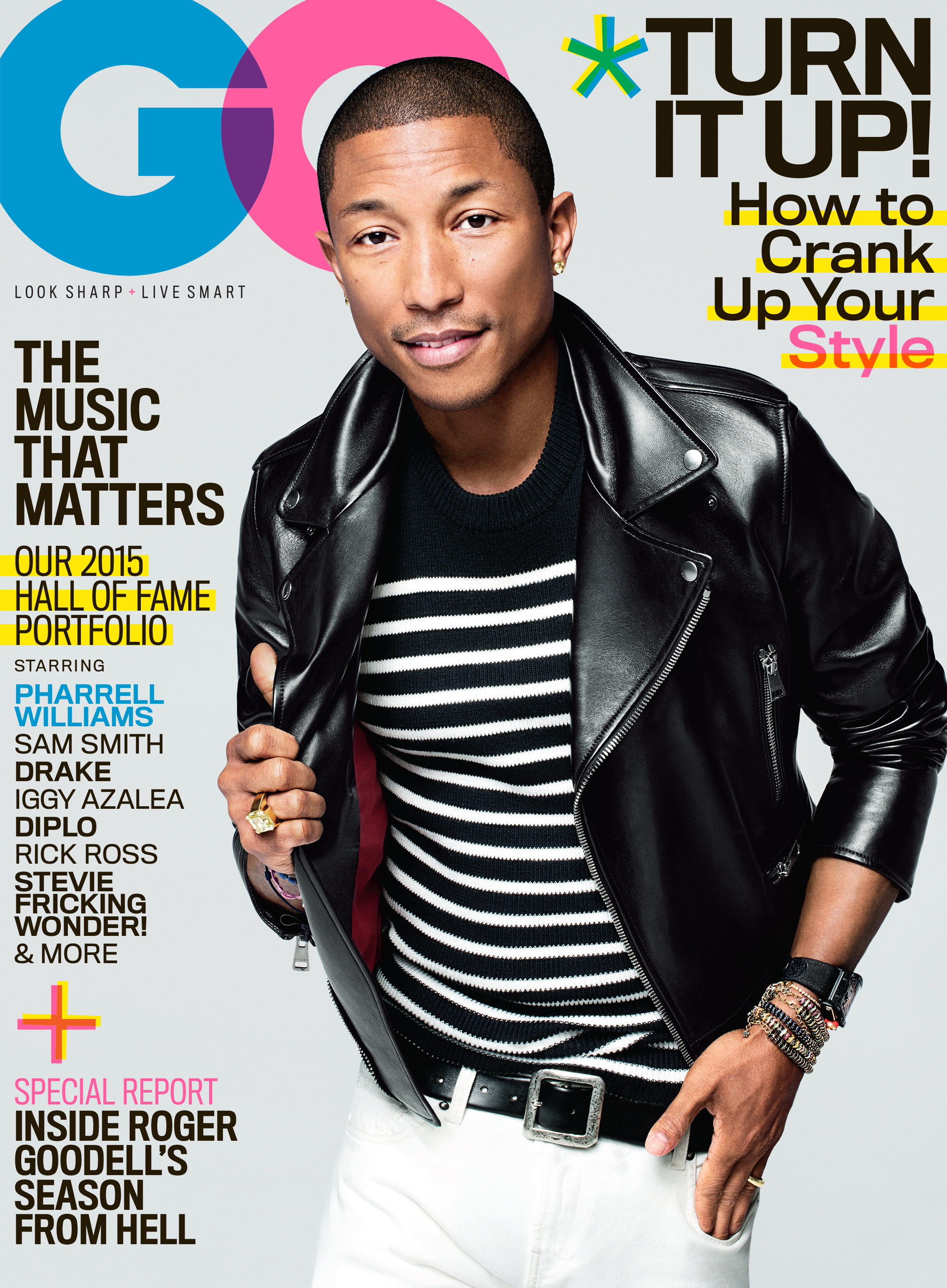 Pharrell Covers GQ February 2015 Issue, Talks T.I. Album