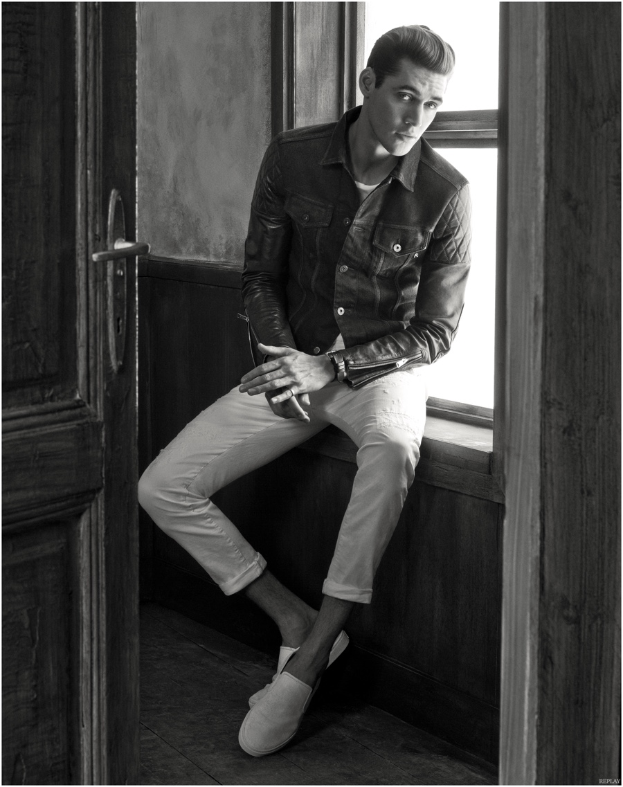 First Look: Isaac Carew Stars in Replay Spring/Summer 2015 Men’s Campaign