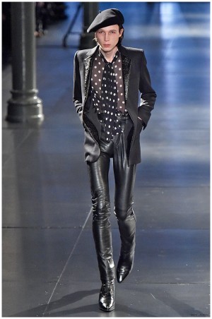 Saint Laurent Fall Winter 2015 Menswear Collection Paris Fashion Week 010