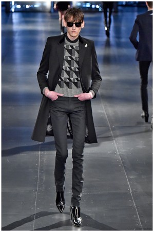Saint Laurent Fall Winter 2015 Menswear Collection Paris Fashion Week 012