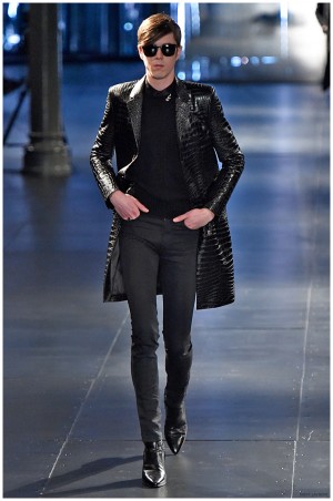 Saint Laurent Fall Winter 2015 Menswear Collection Paris Fashion Week 024