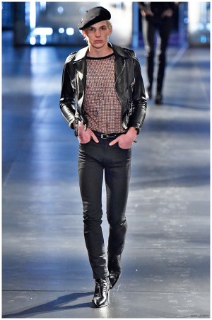 Saint Laurent Fall Winter 2015 Menswear Collection Paris Fashion Week 028