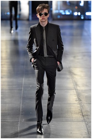 Saint Laurent Fall Winter 2015 Menswear Collection Paris Fashion Week 037