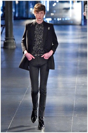 Saint Laurent Fall Winter 2015 Menswear Collection Paris Fashion Week 041