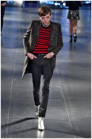 Saint Laurent Fall Winter 2015 Menswear Collection Paris Fashion Week 046