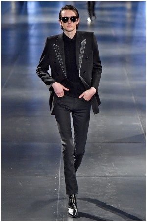 Saint Laurent Fall Winter 2015 Menswear Collection Paris Fashion Week 051
