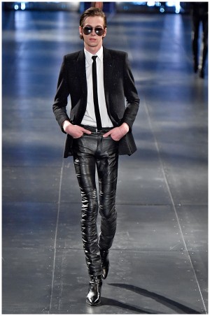 Saint Laurent Fall Winter 2015 Menswear Collection Paris Fashion Week 057