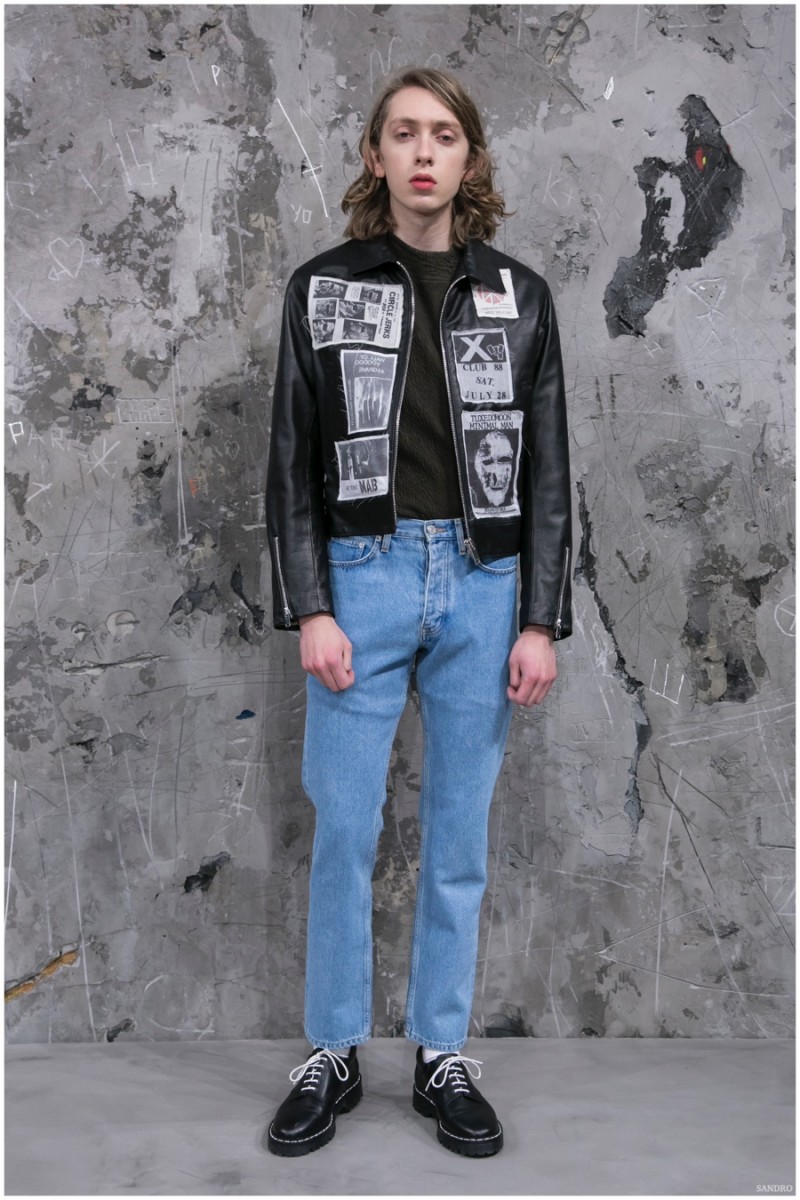 Sandro Fall/Winter 2015 Menswear Collection: Parisian Punk – The ...