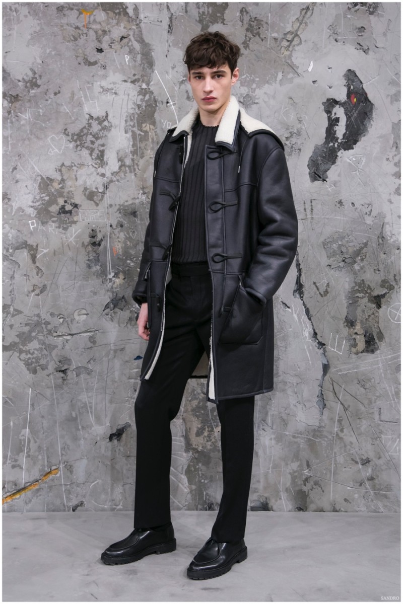 Sandro Menswear Fall Winter 2015 Collection Fashion Show in Paris