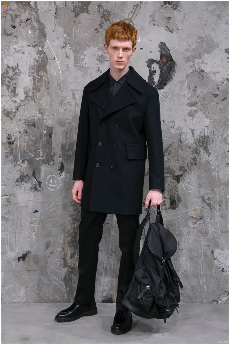 Sandro Menswear Fall Winter 2015 Collection Fashion Show in Paris