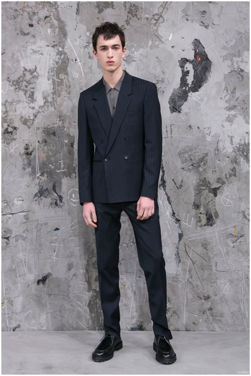 Sandro Menswear Fall Winter 2015 Collection Fashion Show in Paris