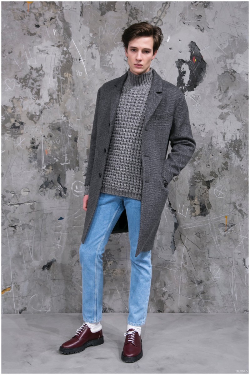 Sandro Menswear Fall Winter 2015 Collection Fashion Show in Paris
