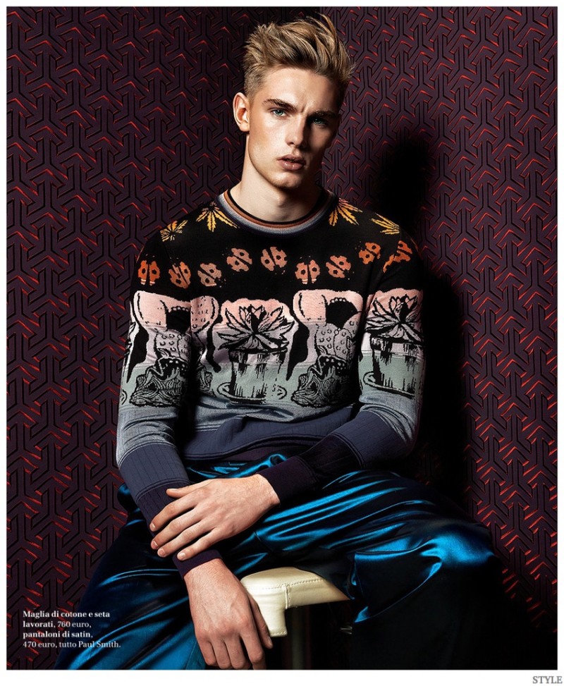 Tommy Marr Models Graphic Men's Fashions for Style Magazine – The ...