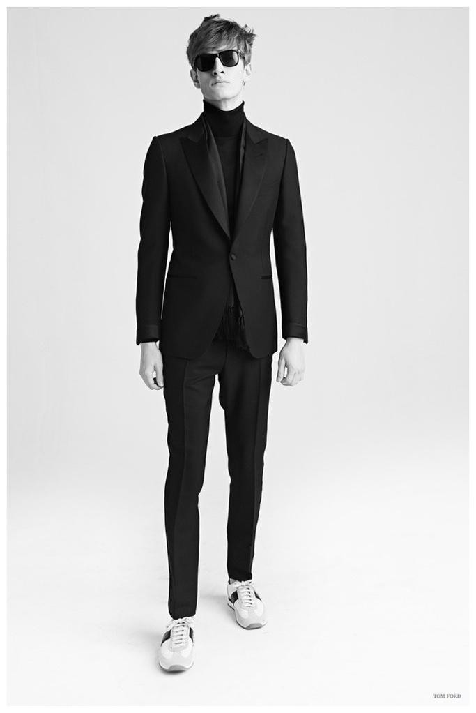 Tom Ford Men Fall/Winter 2015: Shearling Classics, Graphic Eveningwear ...