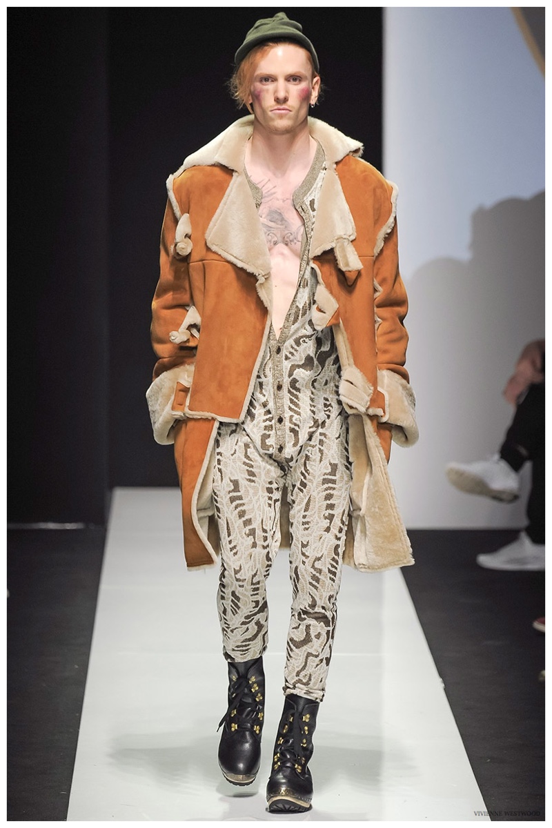Vivienne Westwood Fall/Winter 2015 Menswear Collection: Remixed Dandy Fashions are Gender Neutral