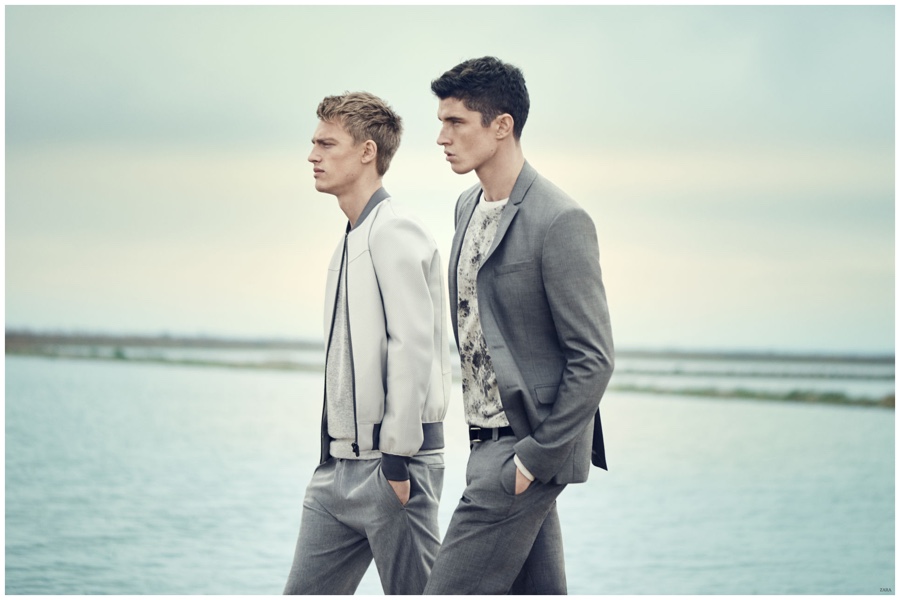 Zara Features Clean Chic Men’s Fashions for Spring/Summer 2015 Campaign