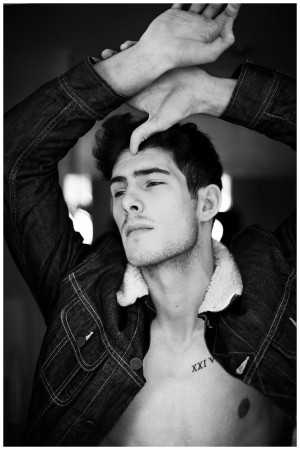 Adrien France Connects with Sylvain Norget for Denim & Leather Shoot ...