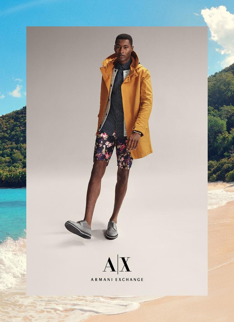 Armani Exchange Embraces Tropical Men's Styles for Spring/Summer 2015 Campaign