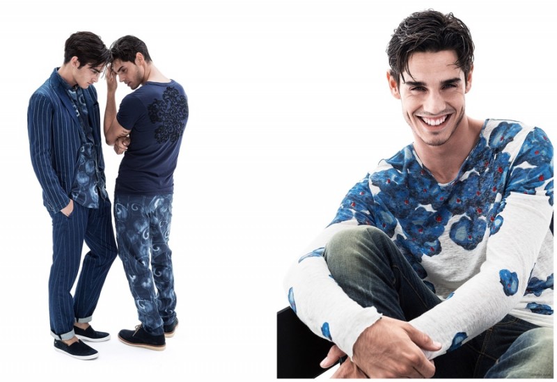 Armani Jeans Goes + Embraces Prints for Spring 2015 Men's Collection – The Fashionisto