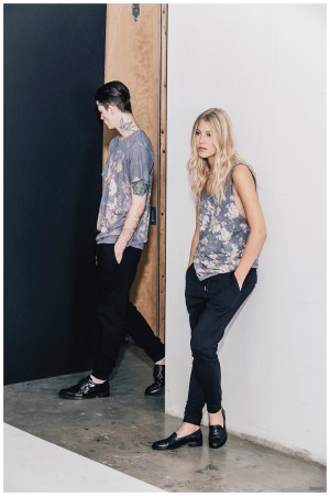 Ash Stymest Models Casual Fashions for Ezekiel Spring 2015 Collection