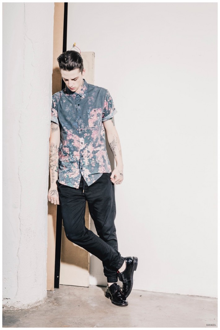 Ash Stymest Models Casual Fashions for Ezekiel Spring 2015 Collection ...
