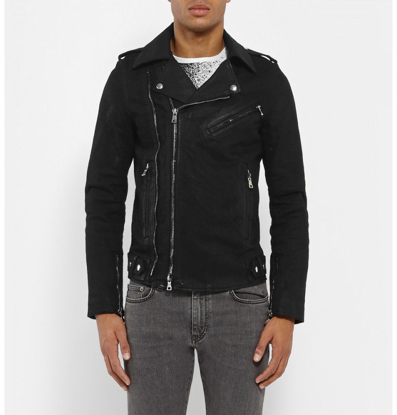 Men S Black Leather Biker Jackets Spring 2018 Edition Balenciaga Leather Biker Jacket Balmain Waxed Cotton