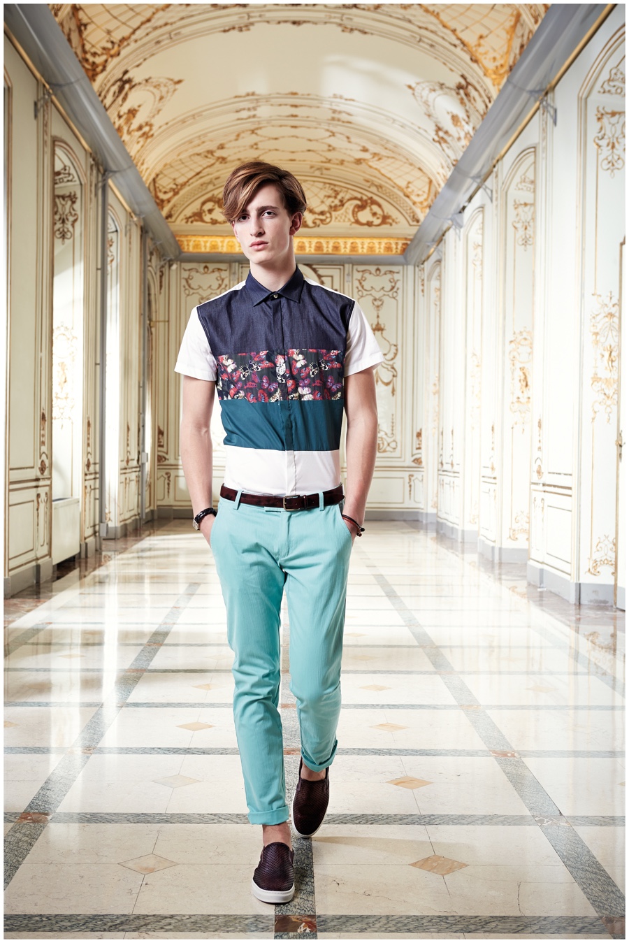 David Naman Spring Summer 2015 Menswear Collection Look Book Photo