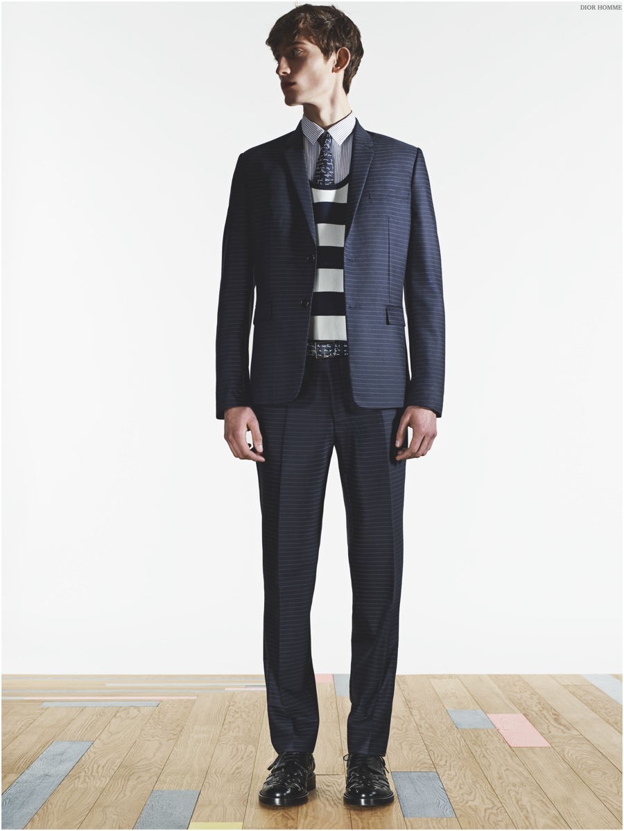 Pinstripes Remixed: Dior Homme Celebrates Suits & Stripes for Spring ...