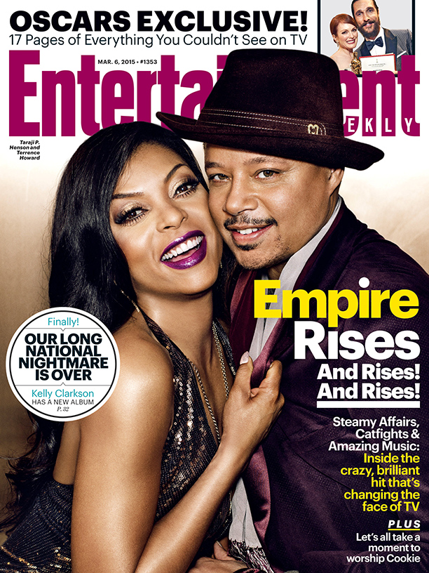 Empire March 2015 Entertainment Weekly Cover Tarji Henson Terrence Howard