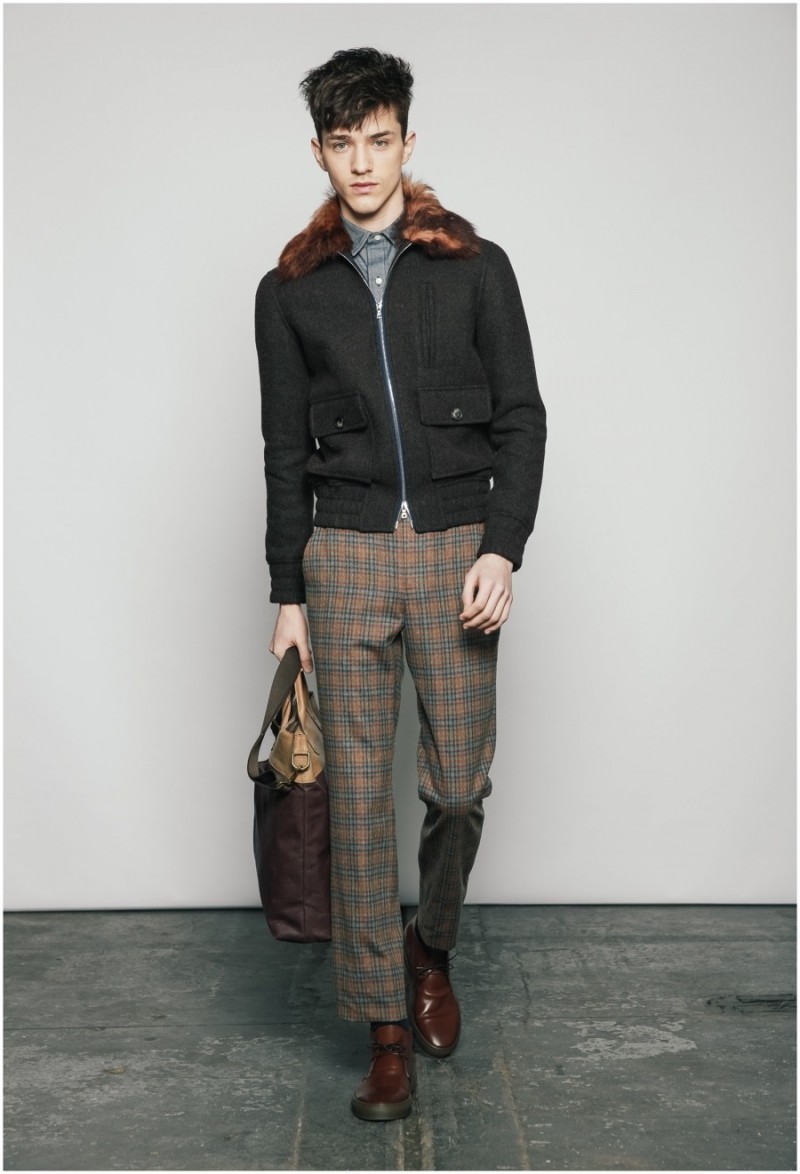 Slim, precise fits from Ernest Alexander elevated a selection of traditional separates in autumnal hues. Ernest Alexander Fall/Winter 2015 Menswear Collection.