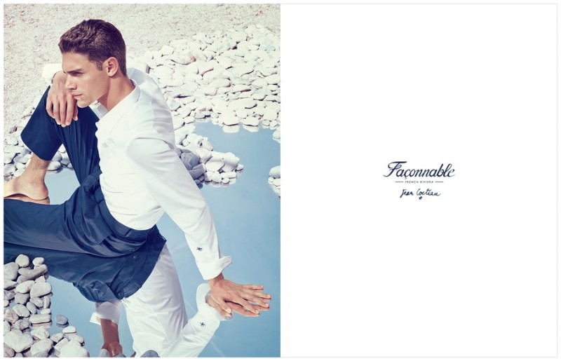 Façonnable Jean Cocteau spring-summer 2015 advertising campaign.