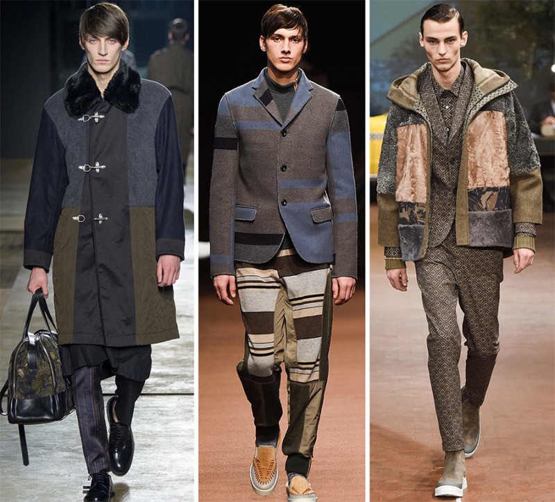 Left to Right: Dries Van Noten, Kolor, Antonio Marras