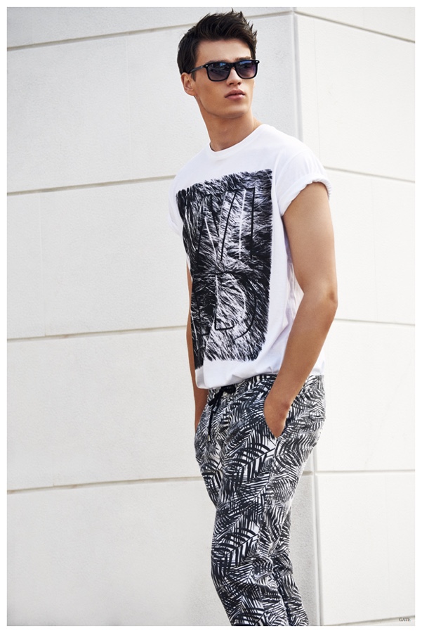 Filip Hrivnak Models Casual Styles for Gate Spring 2015 Campaign