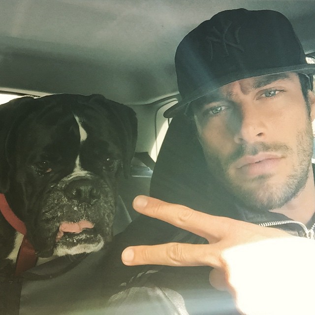 Goncalo Teixeira shares a picture with his best friend