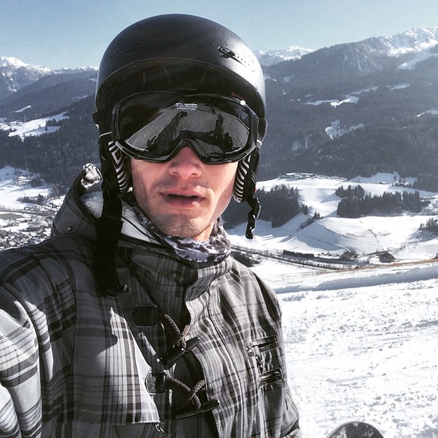 Greg Nawrat enjoys a winter outing.