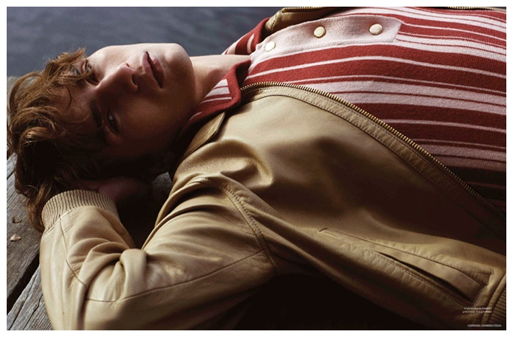 Gryphon O’Shea Models Spring Fashions for L’Officiel Hommes Italia Editorial