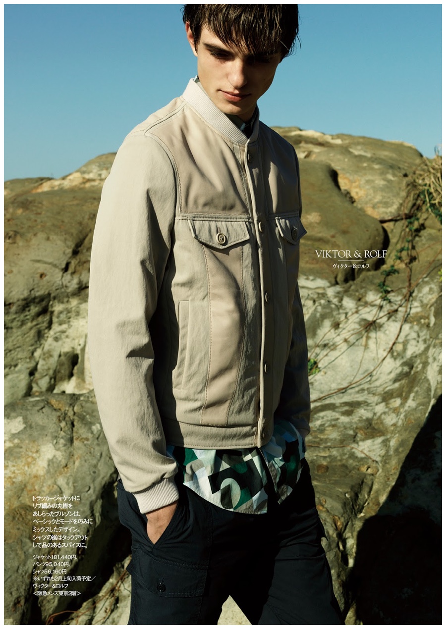 Guerrino Santulliana Models Spring Designer Looks for Hankyu Fashion Editorial
