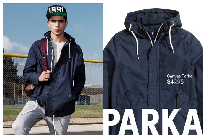 Paired with joggers, the parka is a great transitional piece from one season to the next.