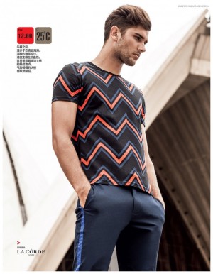 Jack Vanderhart Models Preppy Spring 2015 La Corde Fashions for Harper