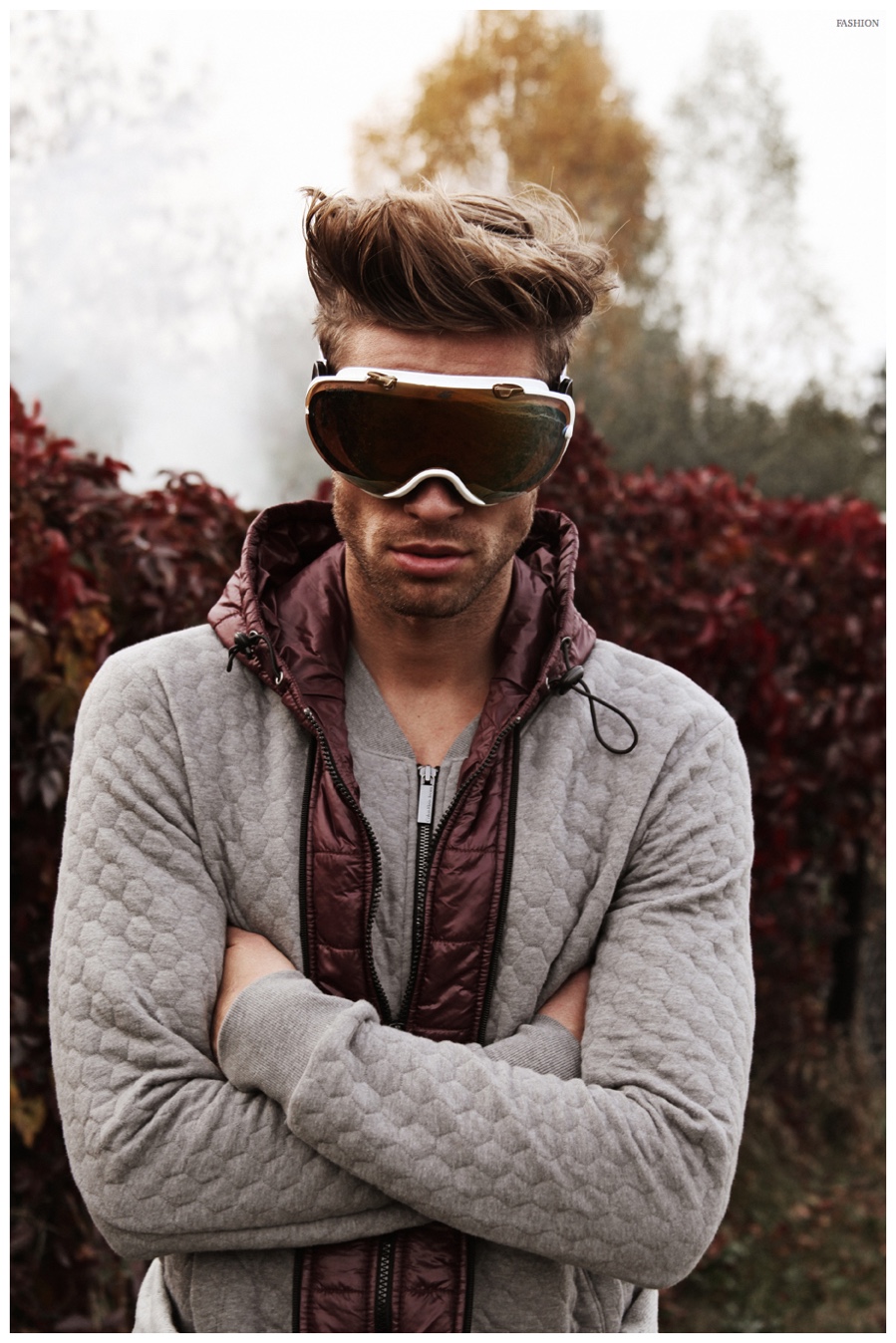 Igor Prusinowski is Layered in Men's Puffer Fashions for Fashion Magazine Editorial Igor Prusinowski is Layered in Men's Puffer Fashions for Fashion Magazine Editorial